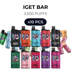 10 pcs iget bar 3500 puffs