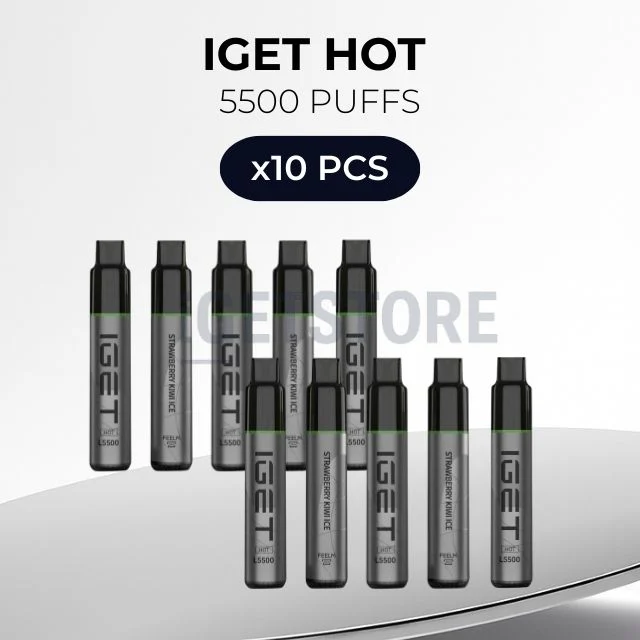 10 pcs iget hot 5500 puffs