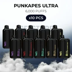 10 pcs punkapes ultra 6000 puffs