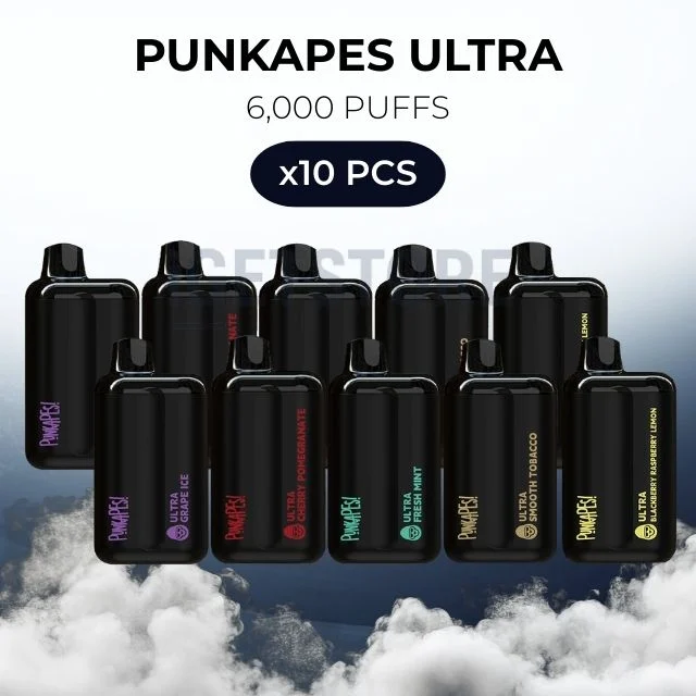 10 pcs punkapes ultra 6000 puffs