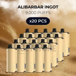 20 pcs alibarbar ingot 9000 puffs