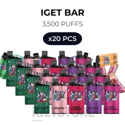 20 pcs iget bar 3500 puffs