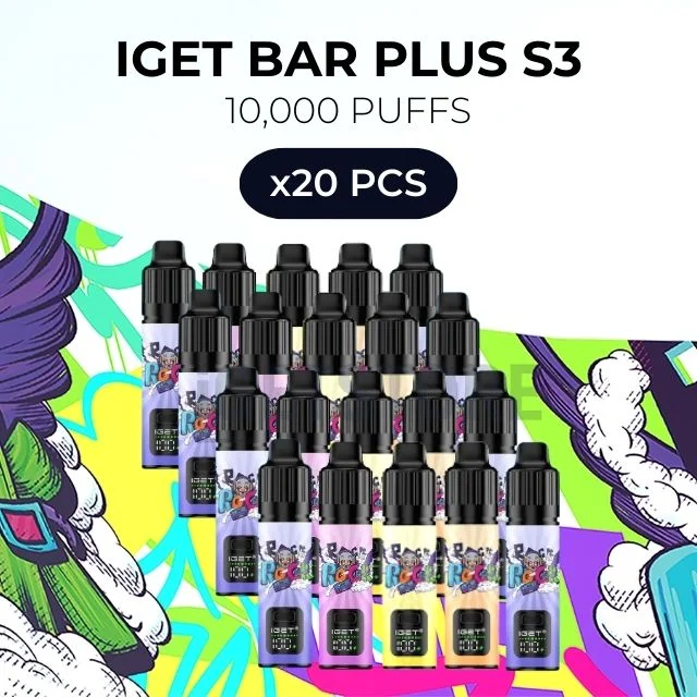 20 pcs iget bar plus s3 10000 puffs