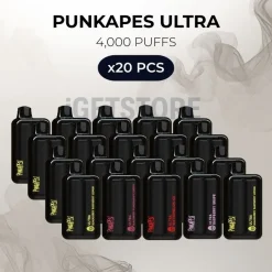 20 pcs punkapes ultra 4000 puffs