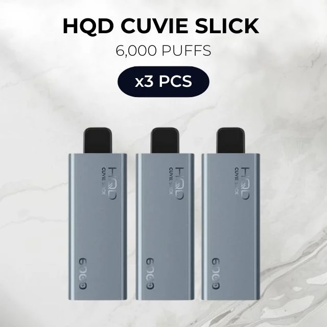 3 pcs hqd slick 6000 puffs