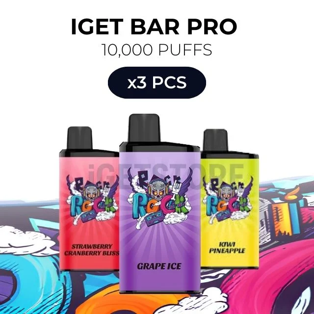 3 pcs iget bar pro 10000 puffs