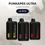 3 PCS - Punkapes Ultra 4000 Puffs