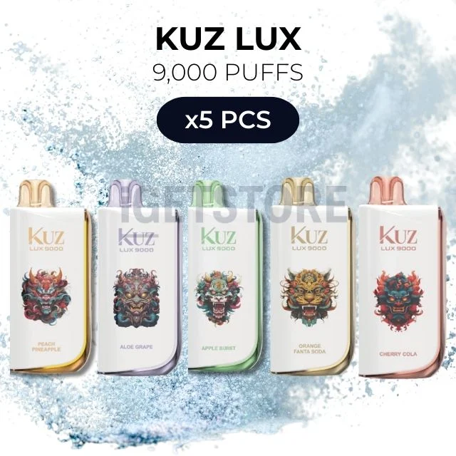 5 pcs kuz lux 9000 puffs