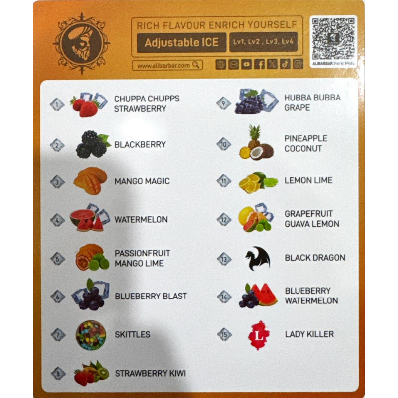 Alibarbar Ice Adjust 12000 Puffs - Hubba Hubba Grape - Image 3