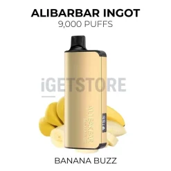 Alibarbar ingot 9000 puffs banana buzz