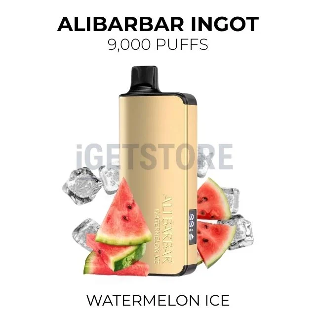 Alibarbar ingot 9000 puffs watermelon ice
