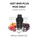 IGET Bar Plus Pods 6000 Puffs - Apple Grape Ice