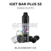 Iget bar plus s3 10000 puffs blackberry ice