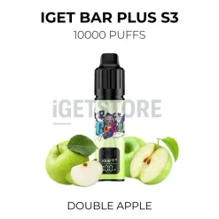 Iget bar plus s3 10000 puffs double apple