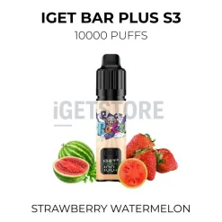 Iget bar plus s3 10000 puffs strawberry watermelon