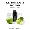 Iget bar plus s3 pod only 10000 puffs double apple