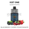 iget one 12000 puffs blackberry cherry pomegranate