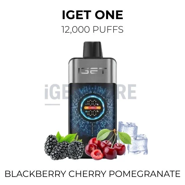 Iget one 12000 puffs blackberry cherry pomegranate