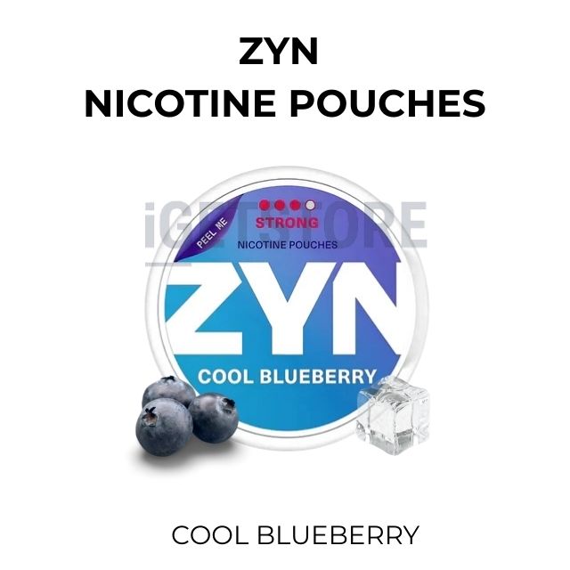 Zyn nicotine pouches cool blueberry