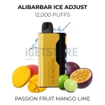 Alibarbar Ice Adjust 12000 Puffs - Passion Fruit Mango Lime