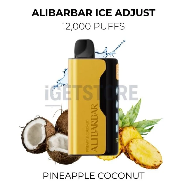 Alibarbar ice adjust 12000 puffs pineapple coconut