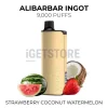Alibarbar ingot 9000 puffs strawberry coconut watermelon