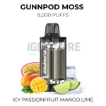 GunnPod Moss 8000 Puffs - Icy Passionfruit Mango Lime