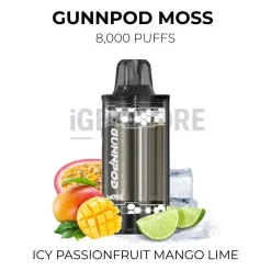 Gunnpod moss 8000 icy passionfruit mango lime