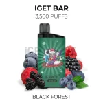 IGET Bar 3500 Puffs - Black Forest