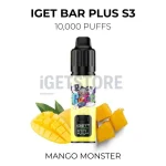 IGET Bar Plus S3 10000 Puffs - Mango Monster