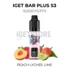 Iget bar plus s3 10000 peach lychee lime