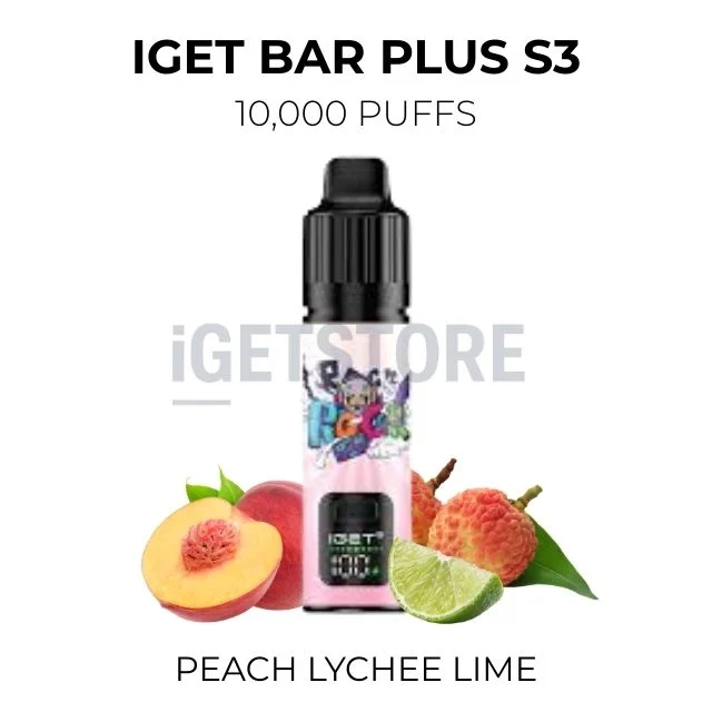 Iget bar plus s3 10000 peach lychee lime