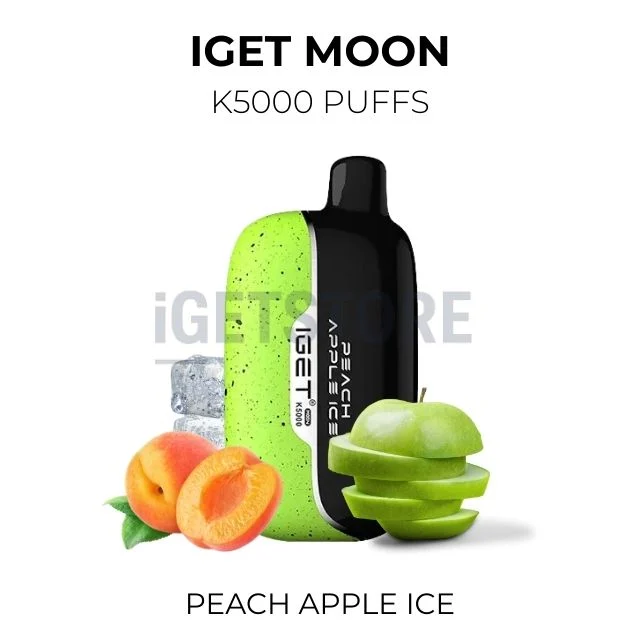 Iget moon k5000 puffs peach apple ice