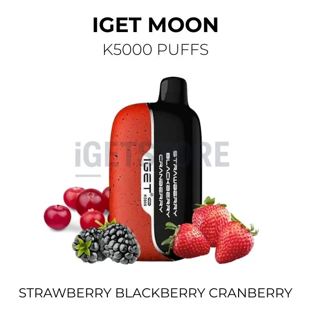 Iget moon k5000 puffs strawberry blackberry cranberry