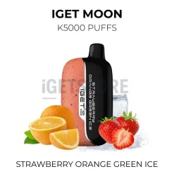 Iget moon k5000 puffs strawberry orange green ice