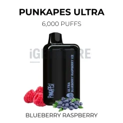 Punkapes ultra 6000 blueberry raspberry