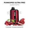 Punkapes ultra pro 12000 puffs cherry pomegranate