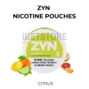 Zyn nicotine pouches citrus